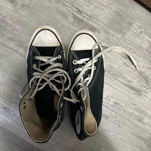 Black high top converse